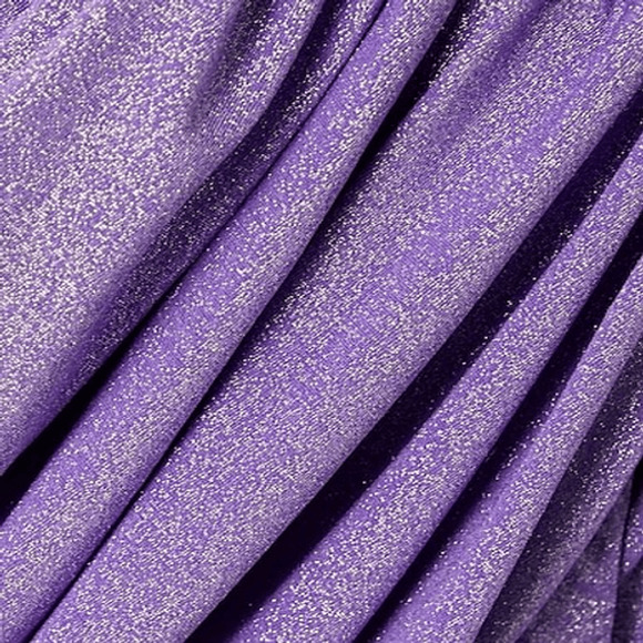 Redemption NWT Lurex One-Shoulder Ruched Dress in Lilac Size IT 40/US 6 - Picture 4 of 9